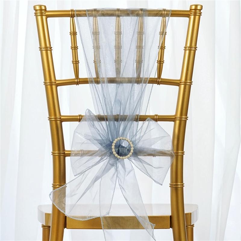 5 pcs Organza Chair Sashes