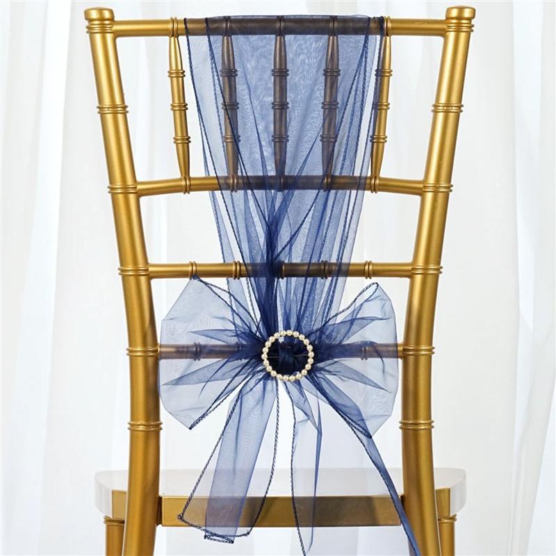 5 pcs Organza Chair Sashes