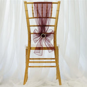 5 pcs Organza Chair Sashes