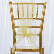 5 pcs Organza Chair Sashes