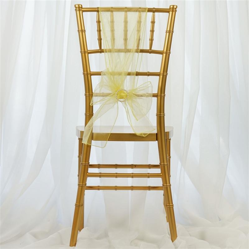 5 pcs Organza Chair Sashes
