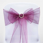 5 pcs Organza Chair Sashes SASHP_ORGZ_EGG
