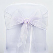 5 pcs Organza Chair Sashes SASHP_ORGZ_LAV