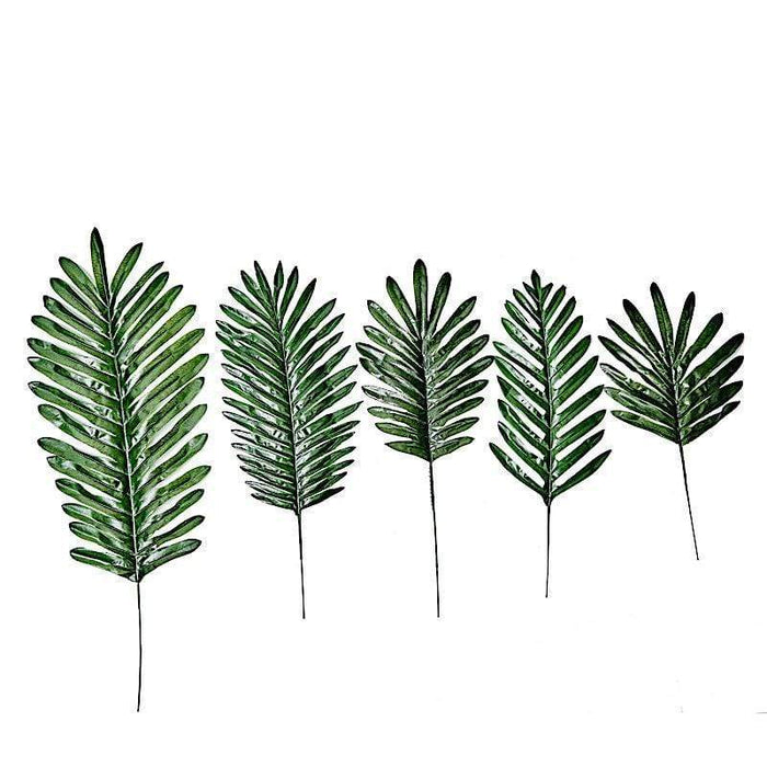 5 pcs Palm Leaves Artificial Tropical Greenery Stems - Green ARTI_TROP_003_SET1_GRN