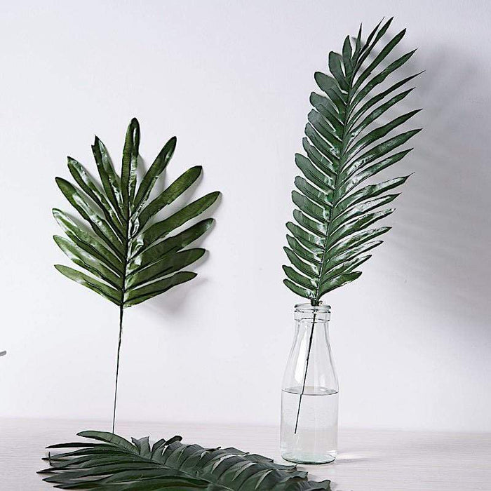 5 pcs Palm Leaves Artificial Tropical Greenery Stems - Green ARTI_TROP_003_SET1_GRN