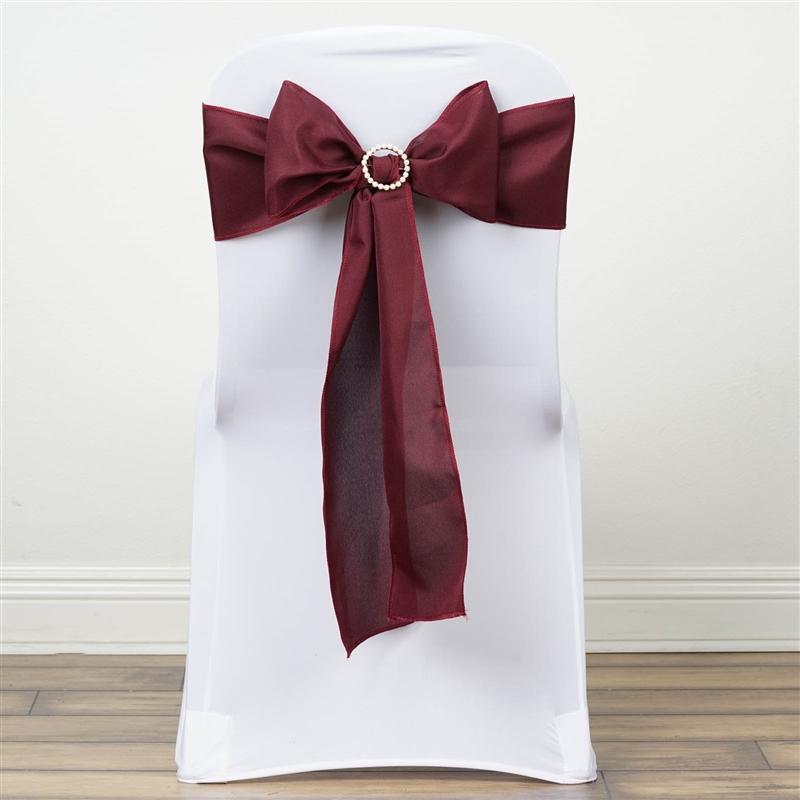 5 pcs Polyester Chair Sashes