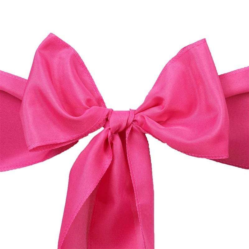 5 pcs Polyester Chair Sashes - Fuchsia SASHP_POLY_FUSH
