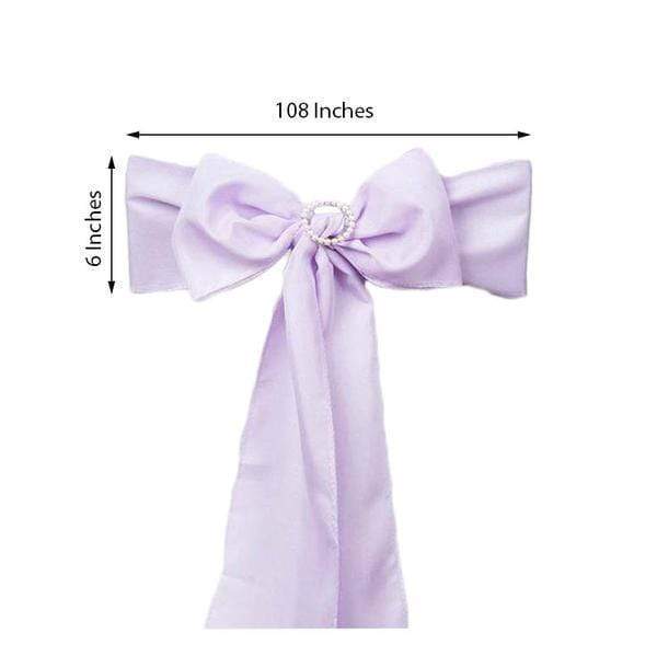 5 pcs Polyester Chair Sashes
