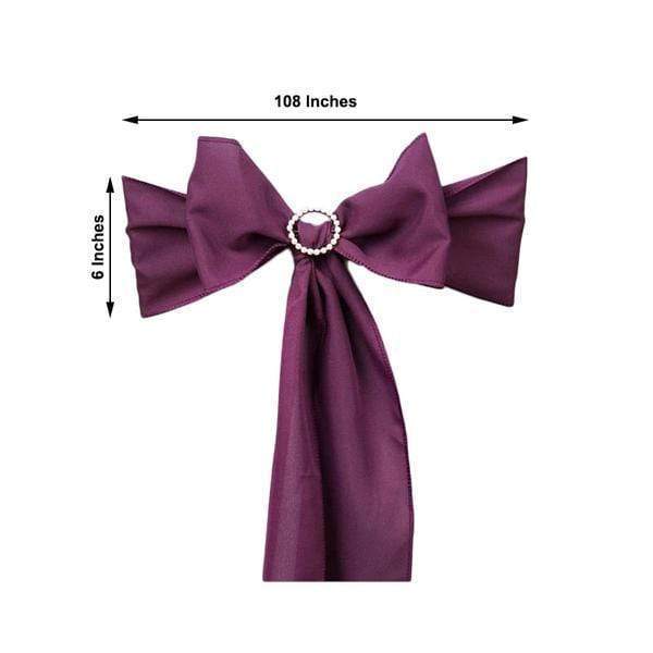 5 pcs Polyester Chair Sashes