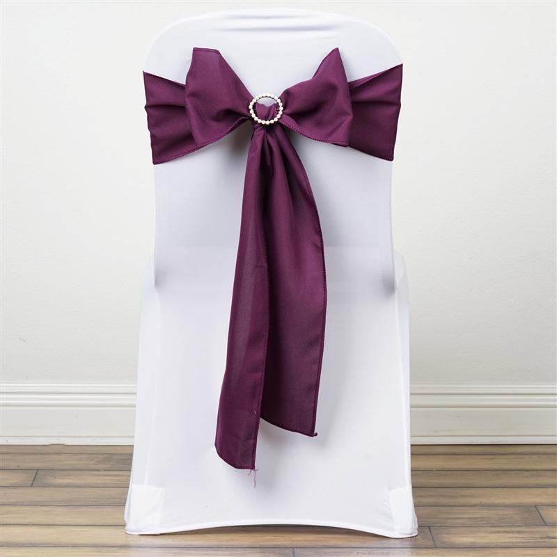 5 pcs Polyester Chair Sashes