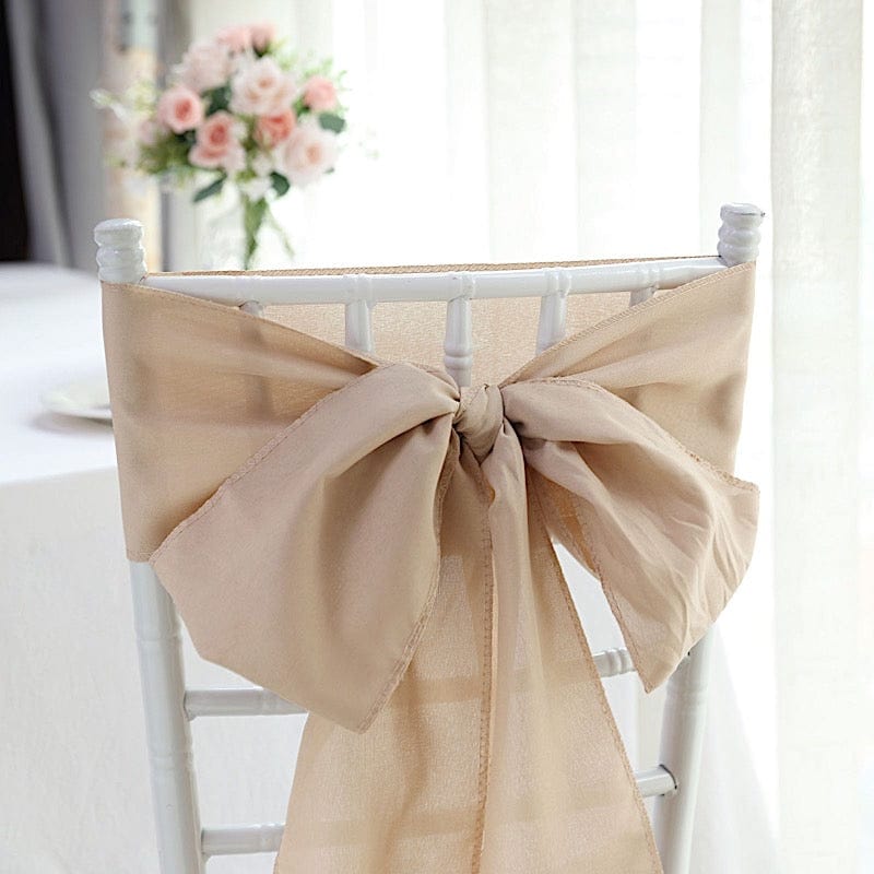 5 pcs Polyester Chair Sashes