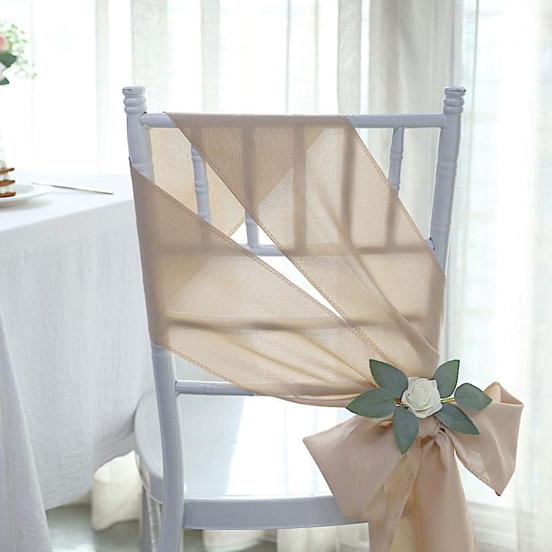 5 pcs Polyester Chair Sashes