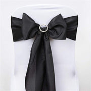 5 pcs Polyester Chair Sashes SASHP_POLY_BLK
