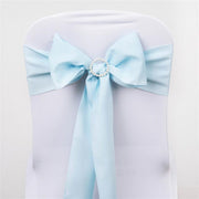 5 pcs Polyester Chair Sashes - Light Blue SASHP_POLY_BLUE