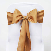 5 pcs Polyester Chair Sashes SASHP_POLY_GOLD