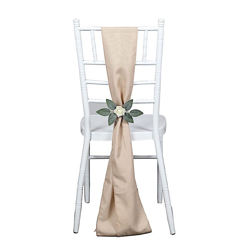 5 pcs Polyester Chair Sashes SASHP_POLY_NUDE