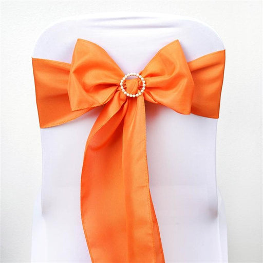 5 pcs Polyester Chair Sashes SASHP_POLY_ORNG