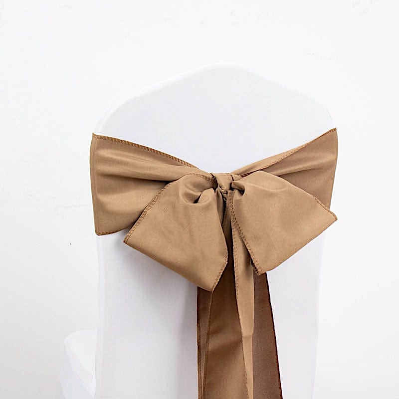 5 pcs Polyester Chair Sashes SASHP_POLY_TAUP