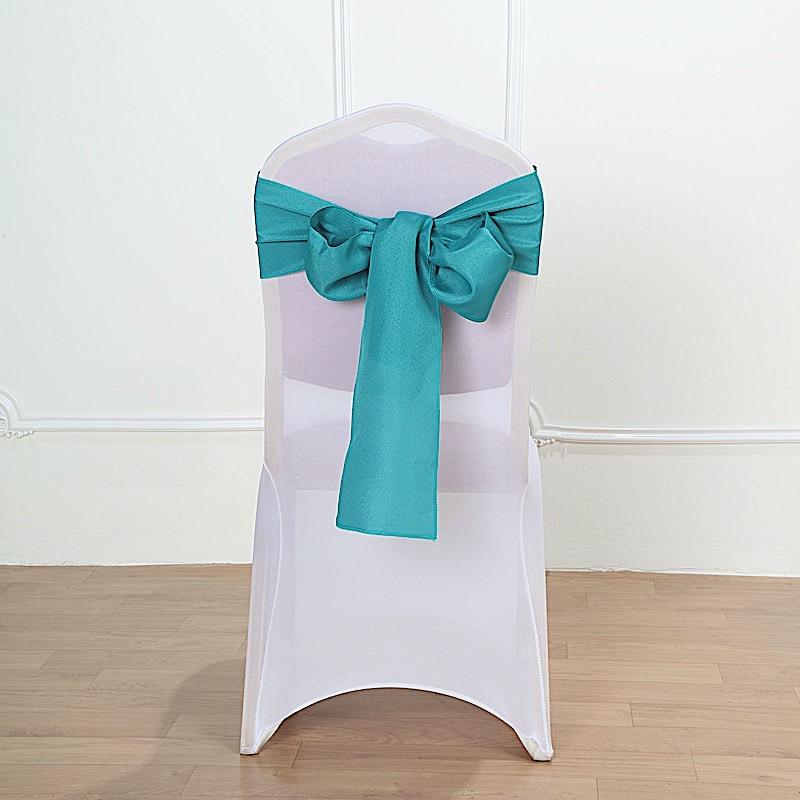 5 pcs Polyester Chair Sashes SASHP_POLY_TEAL