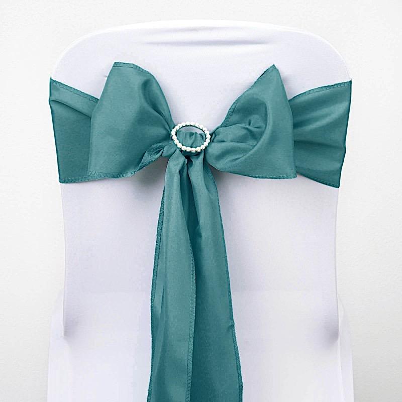 5 pcs Polyester Chair Sashes SASHP_POLY_TURQ