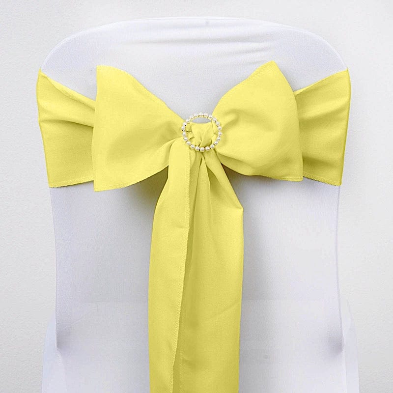 5 pcs Polyester Chair Sashes SASHP_POLY_YEL