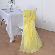 5 pcs Premium Chiffon Wide Chair Sashes