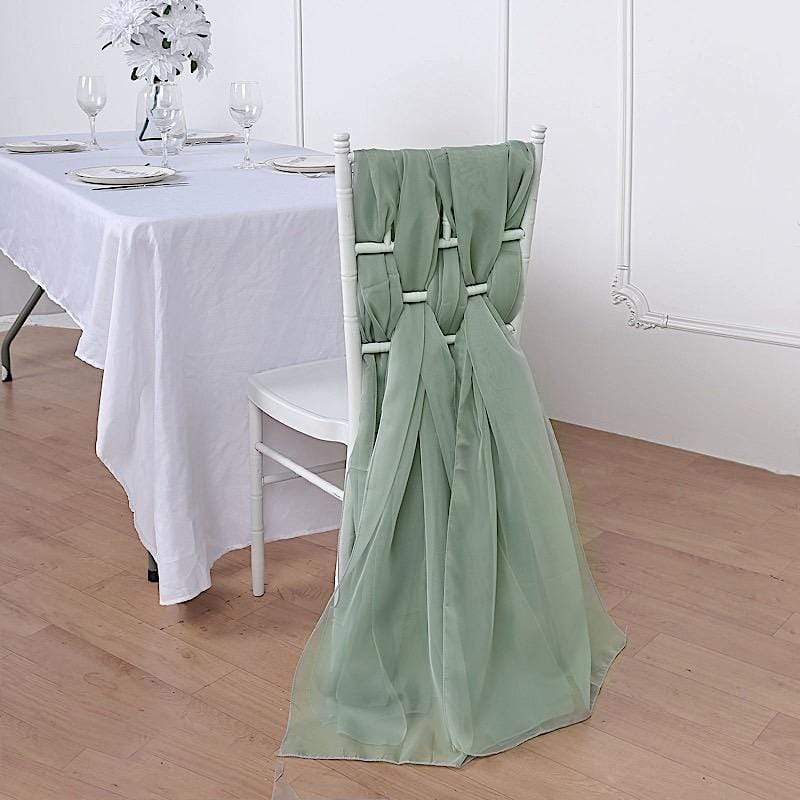 5 pcs Premium Chiffon Wide Chair Sashes