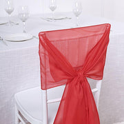 5 pcs Premium Chiffon Wide Chair Sashes