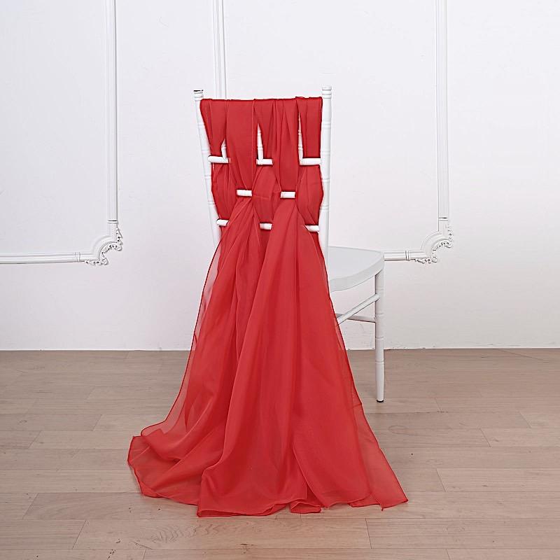 5 pcs Premium Chiffon Wide Chair Sashes
