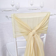 5 pcs Premium Chiffon Wide Chair Sashes