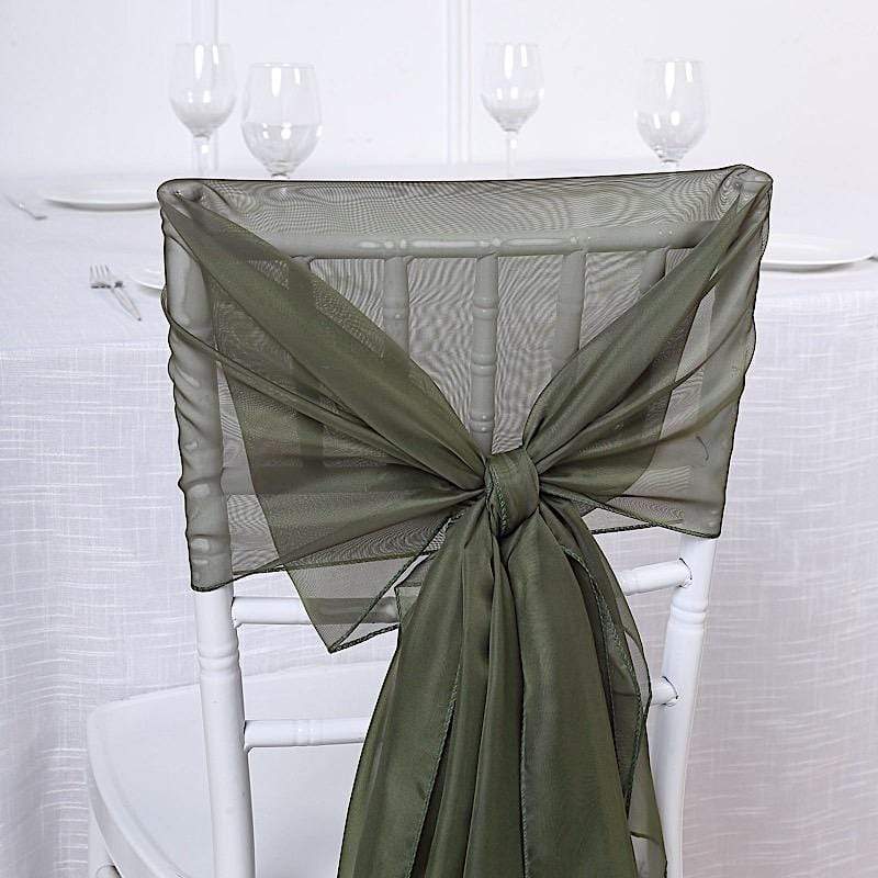 5 pcs Premium Chiffon Wide Chair Sashes