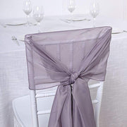 5 pcs Premium Chiffon Wide Chair Sashes