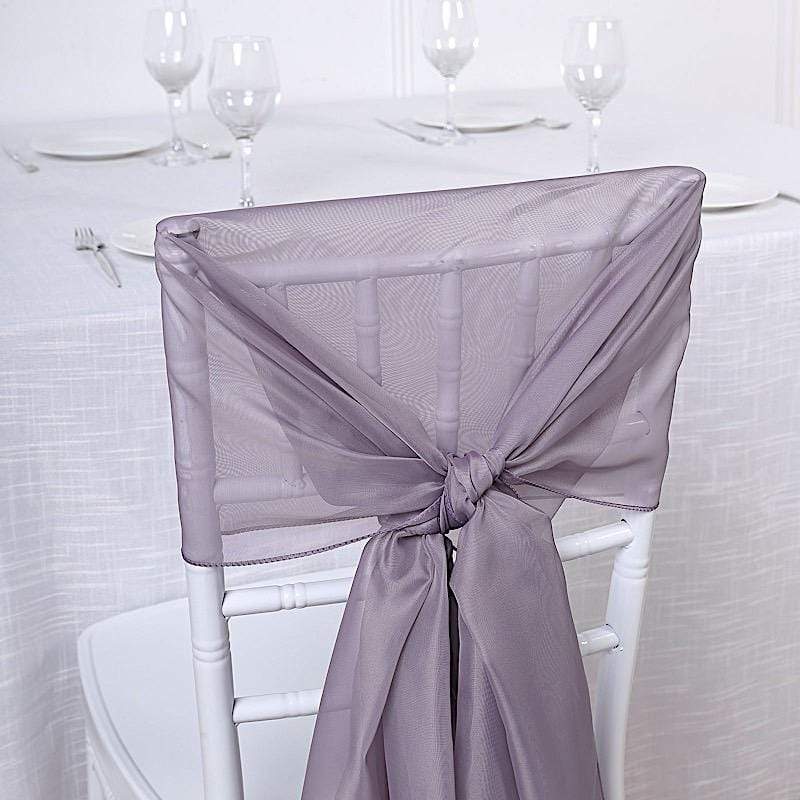 5 pcs Premium Chiffon Wide Chair Sashes