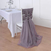 5 pcs Premium Chiffon Wide Chair Sashes