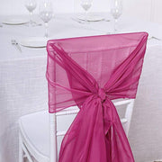 5 pcs Premium Chiffon Wide Chair Sashes