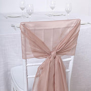5 pcs Premium Chiffon Wide Chair Sashes