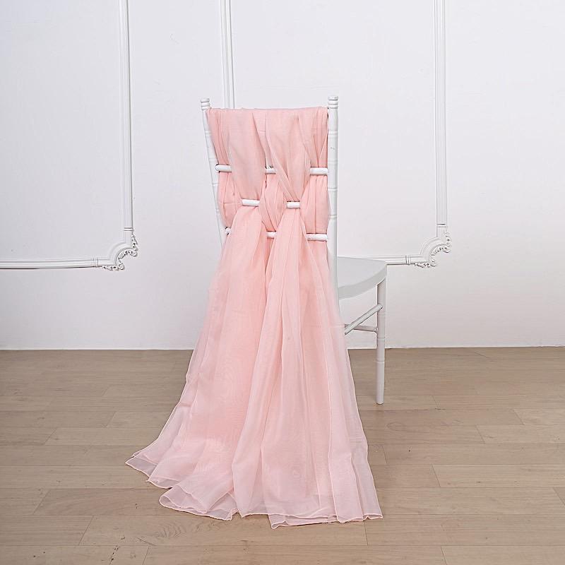 5 pcs Premium Chiffon Wide Chair Sashes