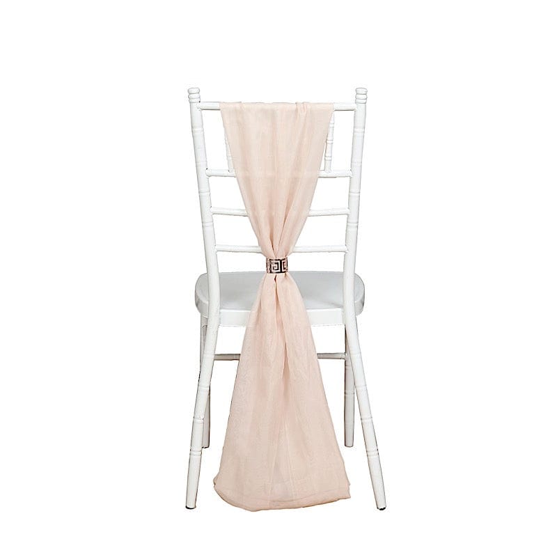 5 pcs Premium Chiffon Wide Chair Sashes