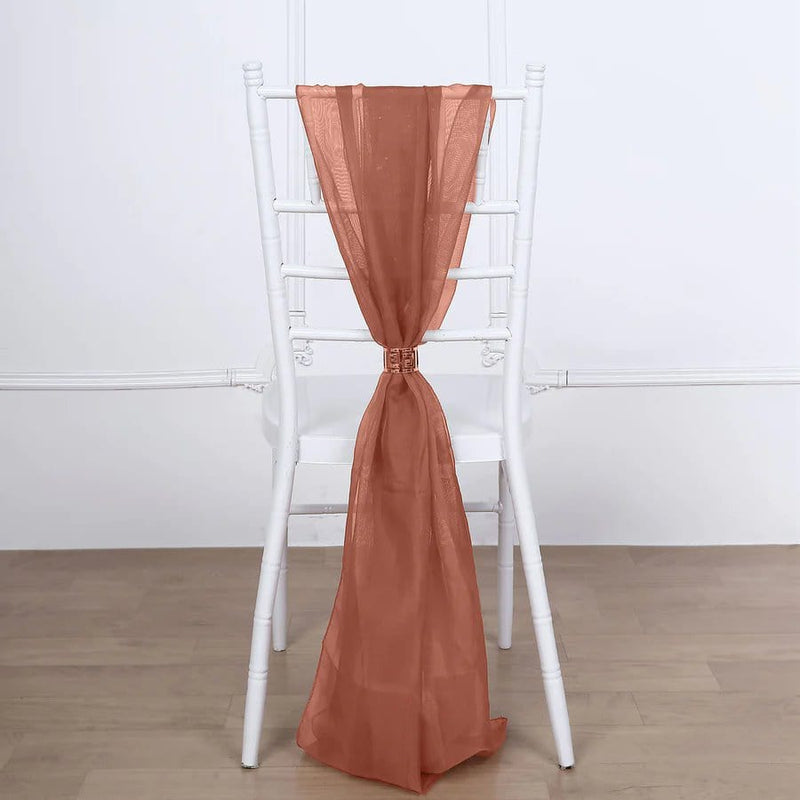 5 pcs Premium Chiffon Wide Chair Sashes