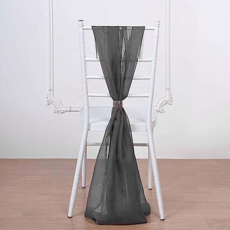 5 pcs Premium Chiffon Wide Chair Sashes SASHP_24_010