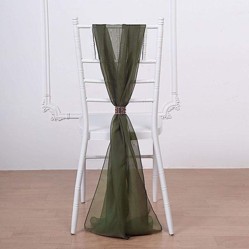 5 pcs Premium Chiffon Wide Chair Sashes SASHP_24_081