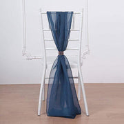 5 pcs Premium Chiffon Wide Chair Sashes SASHP_24_LAV