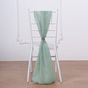 5 pcs Premium Chiffon Wide Chair Sashes SASHP_24_PURP