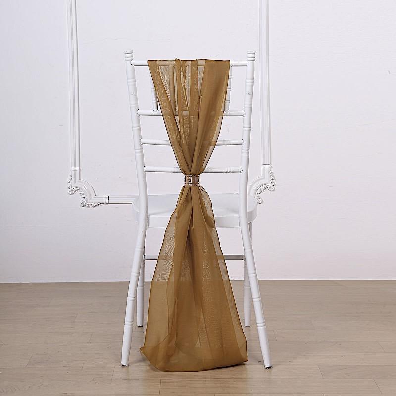 5 pcs Premium Chiffon Wide Chair Sashes SASHP_24_TURQ