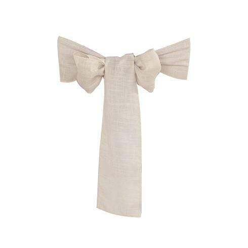 5 pcs Premium Faux Burlap Polyester Chair Sashes