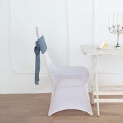 5 pcs Premium Faux Burlap Polyester Chair Sashes