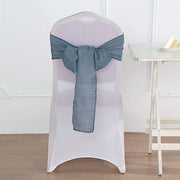 5 pcs Premium Faux Burlap Polyester Chair Sashes