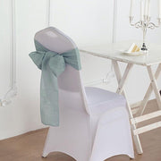 5 pcs Premium Faux Burlap Polyester Chair Sashes