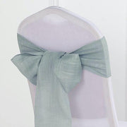 5 pcs Premium Faux Burlap Polyester Chair Sashes