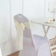 5 pcs Premium Faux Burlap Polyester Chair Sashes